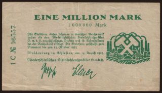 Waldenburg/ Niederschlesisches Steinkohlensyndikat G.m.b.H., 1.000.000 Mark, 1923