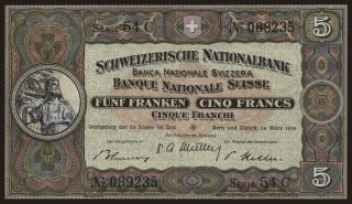 5 francs, 1952