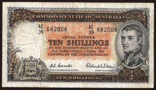 10 shillings, 1961