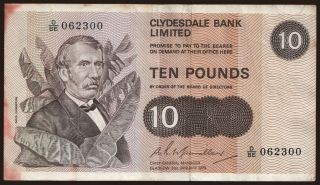 Clydesdale Bank, 10 pounds, 1979