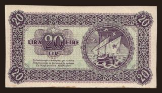 Gospodarska banka za Istru, Rijeku i Slovensko Primorje, 20 lire, 1945