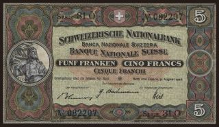5 francs, 1946