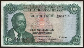 10 shillings, 1972