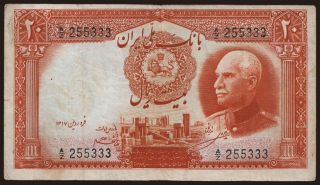 20 rials, 1938