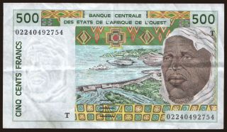 Togo, 500 francs, 2002