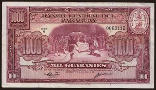 1000 guaranies, 1952
