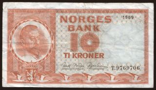 10 kroner, 1969