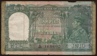 10 rupees, 1938