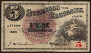 5 Kronor, 1950