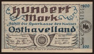 Osthavelland/ Kreis, 100 Mark, 1923
