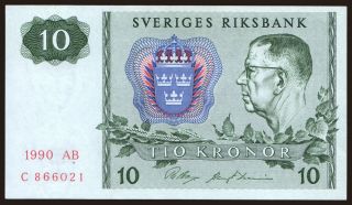 10 kronor, 1990