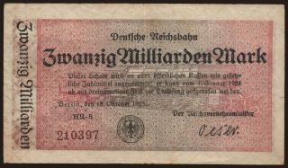 Berlin, 20.000.000.000 Mark, 1923