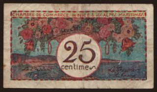 Alpes-Maritimes, 25 centimes, 1920