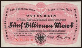Frankfurt am Main, 5.000.000.000.000 Mark, 1923