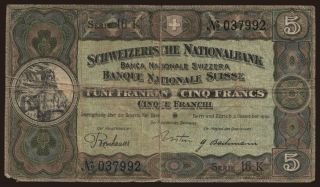 5 francs, 1926