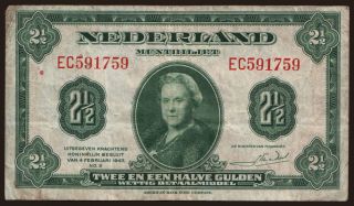 2 1/2 gulden, 1943