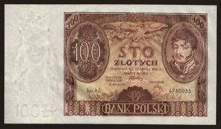 100 zlotych, 1932, +X+