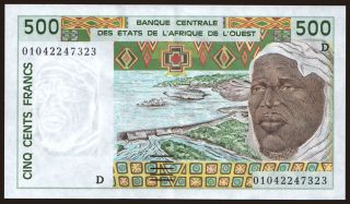 Mali, 500 francs, 2001
