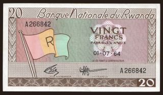 20 francs, 1964