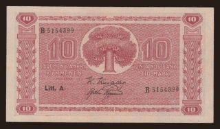 10 markkaa, 1945, Litt.A