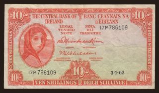 10 shillings, 1962