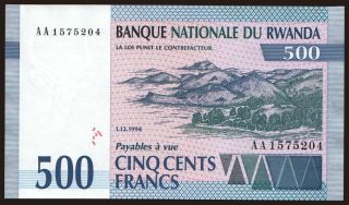 500 francs, 1994