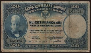 20 franka ari, 1926