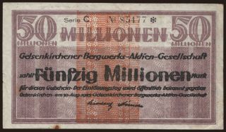 Gelsenkirchen/ Gelsenkirchener Bergwerks A.-G., 50.000.000 Mark, 1923