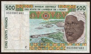 Burkina Faso, 500 francs, 1995