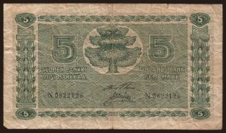 5 markkaa, 1922