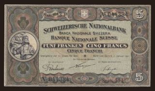 5 francs, 1921