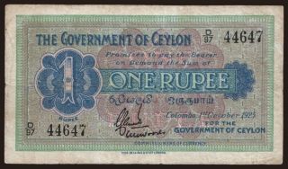 1 rupee, 1925