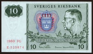 10 kronor, 1980