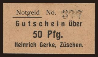 Züschen/ Heinrich Gerke, 75 Pfennig, 1919