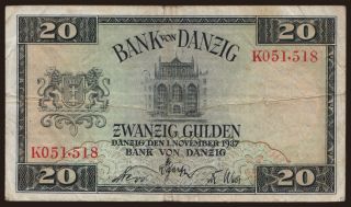 20 Gulden, 1937