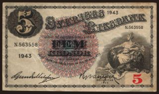 5 Kronor, 1943