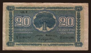 20 markka, 1945, litt. B