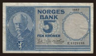 5 kroner, 1957