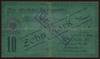 Hannoversch Münden, 10 Mark, 1915