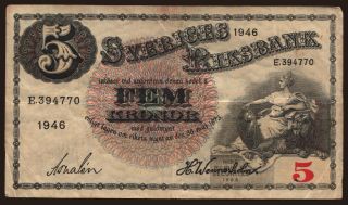 5 Kronor, 1946