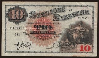 10 kronor, 1931