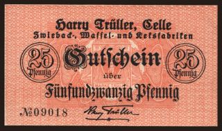 Celle/ Harry Trüller, 25 Pfennig, 1918