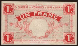 Eure-Loir, 1 franc, 1915