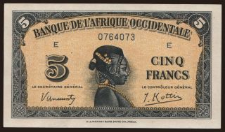5 francs, 1942