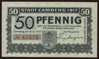 Camberg, 50 Pfennig, 1917