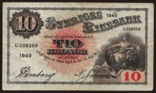 10 Kronor, 1940