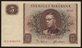 5 kronor, 1956