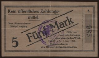 Halle, 5 Mark, 1916