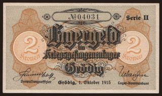 Grödig, 2 Kronen, 1915