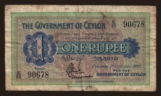 1 rupee, 1925